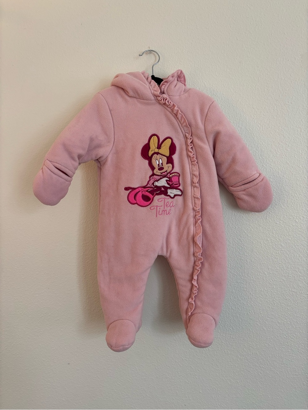 vintage Disney Baby fleece bunting suit snowsuit size 6-9 months